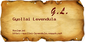 Gyollai Levendula névjegykártya